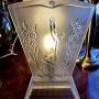 Art Deco Frosted Glass Table Lamp. 