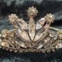 Art Deco Silver Plated and Glass Crystal Tiara. 