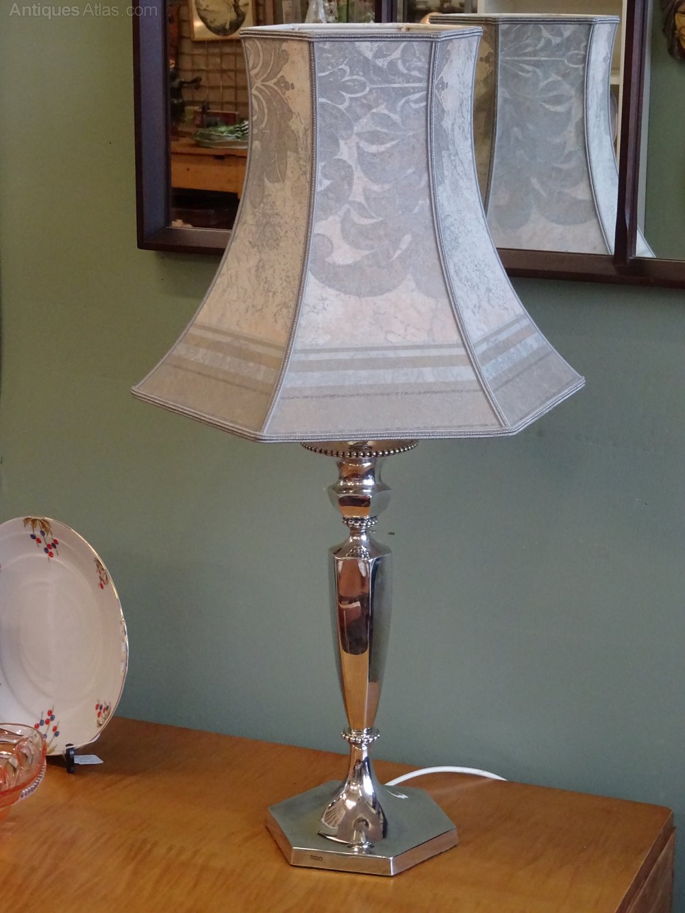 Antiques Atlas Art Deco Silver Table Lamp Base Art Deco Silver Table Lamp Base