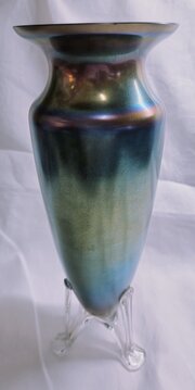 Art Nouveau Iridescent Glass Vase 