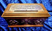 Arts & Crafts Oak & Copper Letter Box