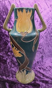Burmantofts Art Nouveau Ceramic Vase 