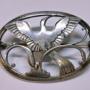 Georg Jensen Silver Bird Of Paradise Brooch. 