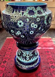Large Victorian Burmantofts Jardiniere. 