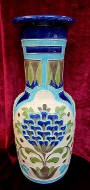 Late Victorian Burmantofts Ceramic Vase