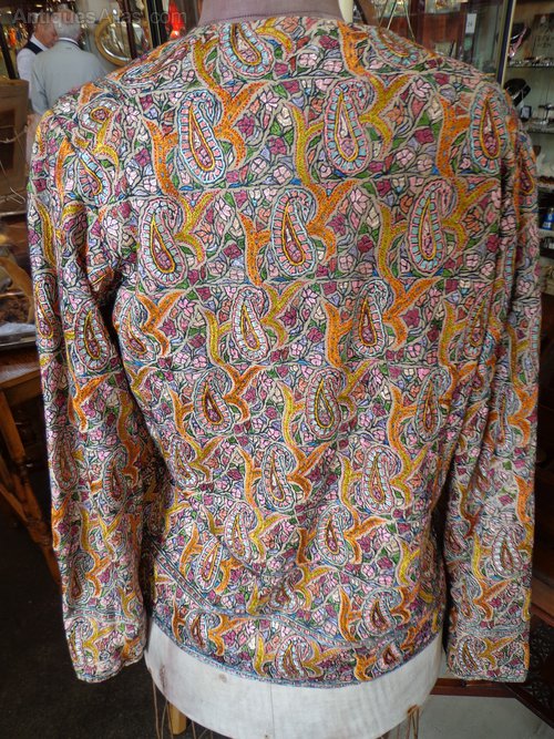 Antiques Atlas Vintage Hand Embroidered Silk Jacket.