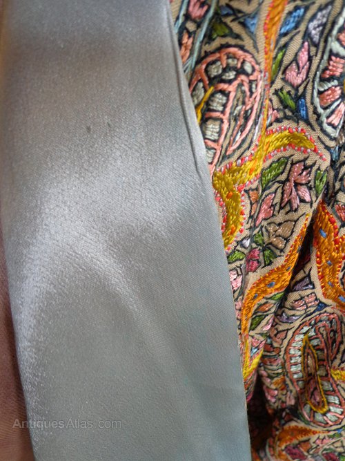 Antiques Atlas Vintage Hand Embroidered Silk Jacket.