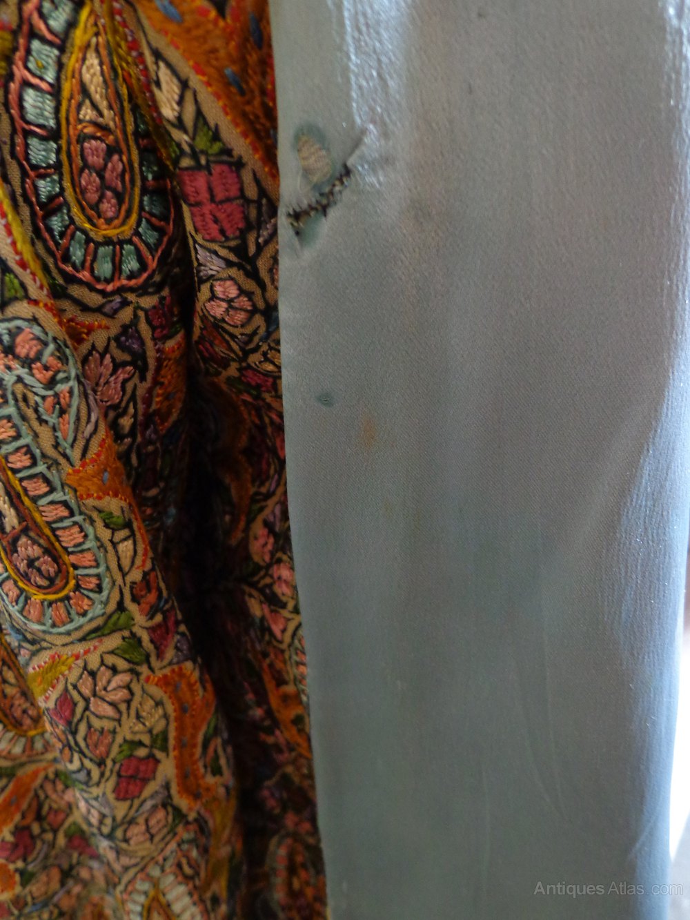 Antiques Atlas Vintage Hand Embroidered Silk Jacket.