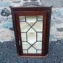 Scottish Mahogany Glazed Corner Cabinet