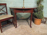  Georgian Mahogany Demi Lune Side Table C1780