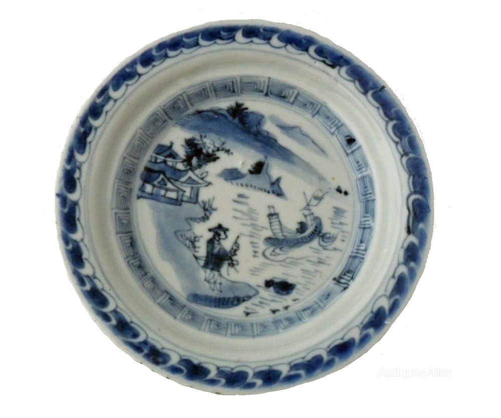 Antiques Atlas Chinese Blue And White Transitional Saucer Plate