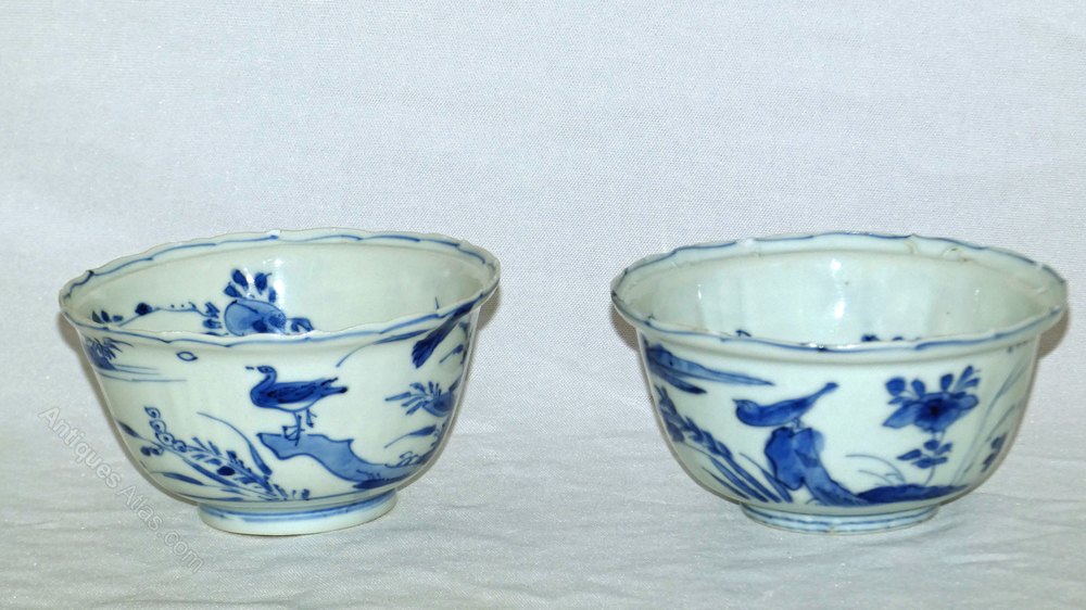 Antiques Atlas - Pair Of Ming Kraak Crow Cups