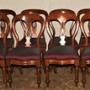 A set of 8 Victorian dining chairs.