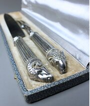 Fine Early 19th Century Silver Carving Set