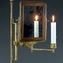 French Empire gilt bronze shaving mirror