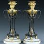 Pair of Russian Athenienne candlesticks