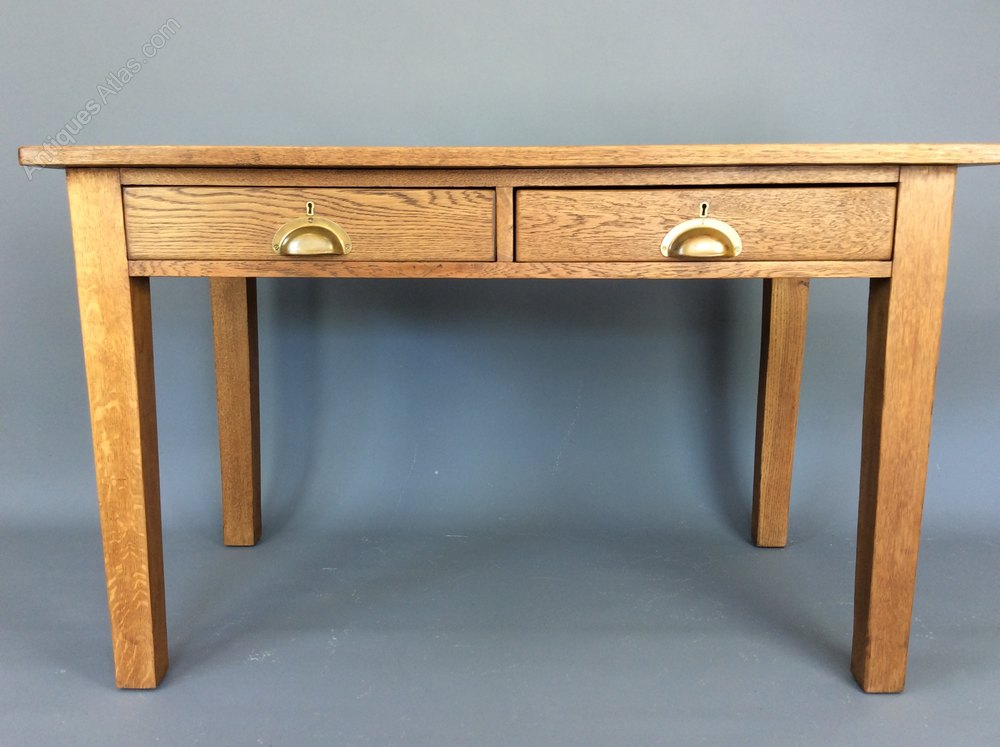 1930's Solid Oak Teachers Desk as972a482 / 100704 Antiques Atlas