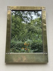 Arts & Crafts Brass Wall Mirror