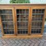 Arts & Crafts Glazed Oak Bookcase