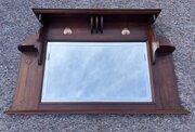 Arts & Crafts Mahogany Overmantle Mirror