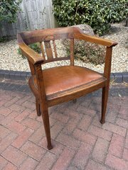 Arts & Crafts Oak Desk Chair
