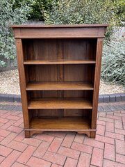 Arts & Crafts Oak Open Bookcase