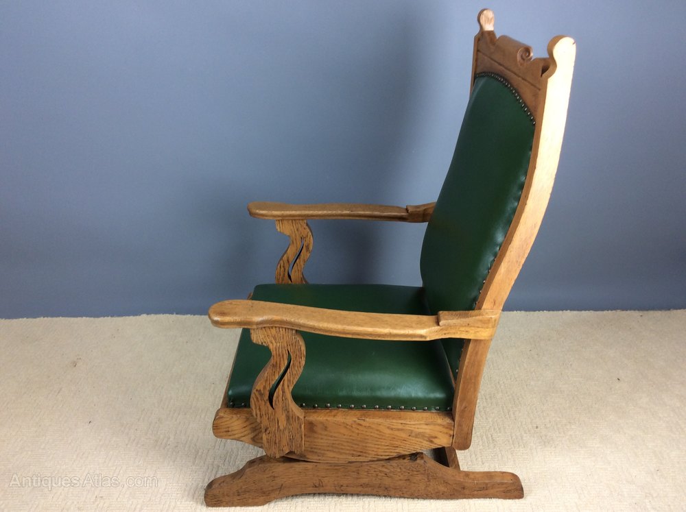 oak rocker glider