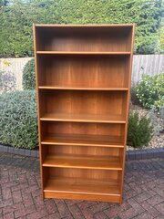 Danish Mid Century Tall Teak Bookcase C1960s