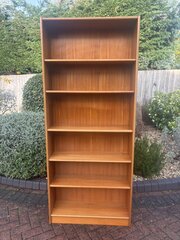 Danish Mid Century Tall Teak Bookcase C1960s