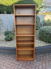 Danish Mid Century Tall Teak Bookcase C1960s