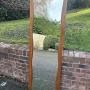 Large Mid Century Teak Wall Mirror