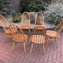 Mid Century Set of 6 Ercol Windsor Dining Chairs