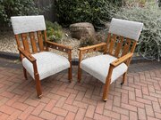 Pair Of Arts & Crafts Lounge Chairs