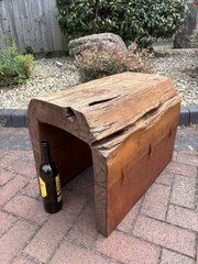 Rustic Hollowed Log Seat / Table