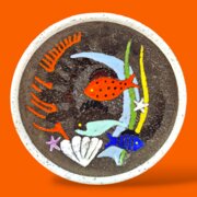 Anna-Lisa Thomson Upsala-Ekeby Spectra Plate 1960s