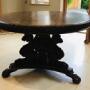 Antique Italian Walnut Circular Griffen Table 1840