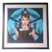 Audrey Hepburn Unused Original Mixed Media C.2000s