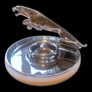 Jaguar Leaper Mascot Chrome Ashtray 1950s/1960s