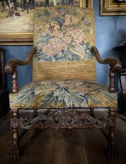 18th Century Carolean Tapestry Chair