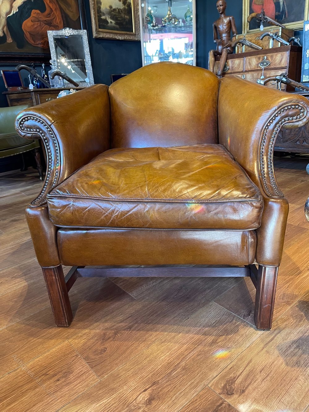 A Very Fine, Vintage Leather Club Chair Antiques Atlas