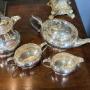 A Galleried Silver 4 Piece Tea-set