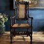 Carolean Oak & Walnut Hallway Chair C.1680