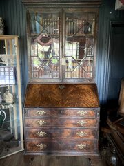 George III Mahogany Bureau Bookcase C.1765