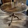 George II English Oak Tilt Top Table C.1740-60