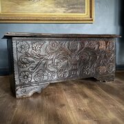 James I English Oak Coffer D.1613