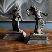 Pair Of Bronze Burmese Dancers