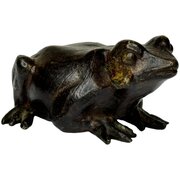 Antique French Bronze Frog Sculpture C.1850