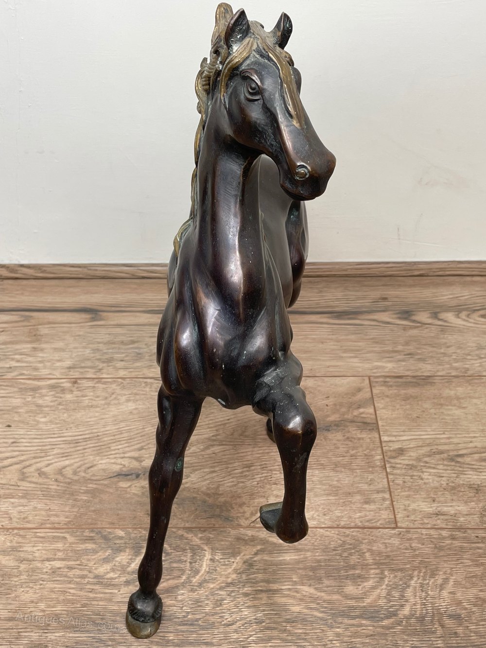 Antiques Atlas Sporting Gilt Bronze Equestrian Pacing Horse Statue