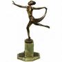Art Deco Gilt Bronze Ballerina By Josef Lorenzl