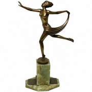 Art Deco Gilt Bronze Ballerina By Josef Lorenzl